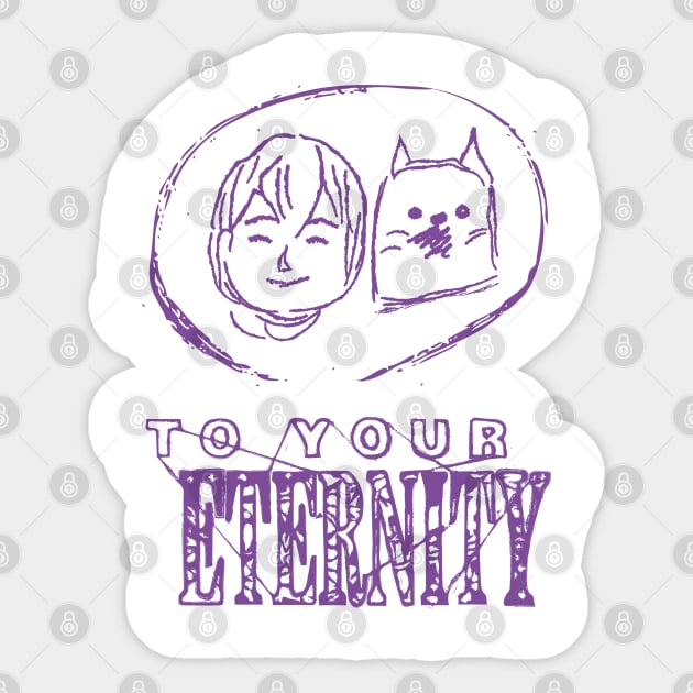 TO YOUR ETERNITY: THE BOY AND THE WOLF Sticker by FunGangStore